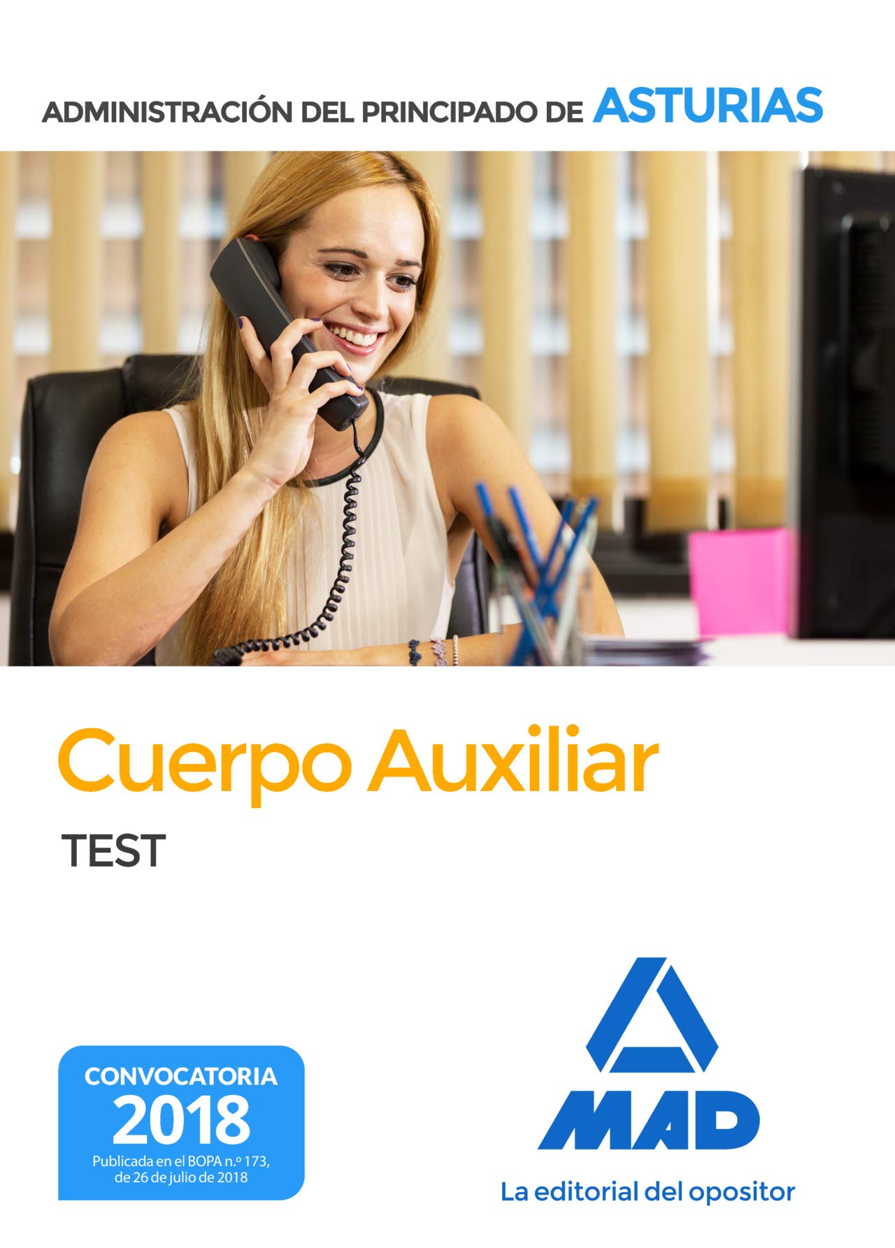 Cuerpo Auxiliar de la Administración del Principado de Asturias. Test Books