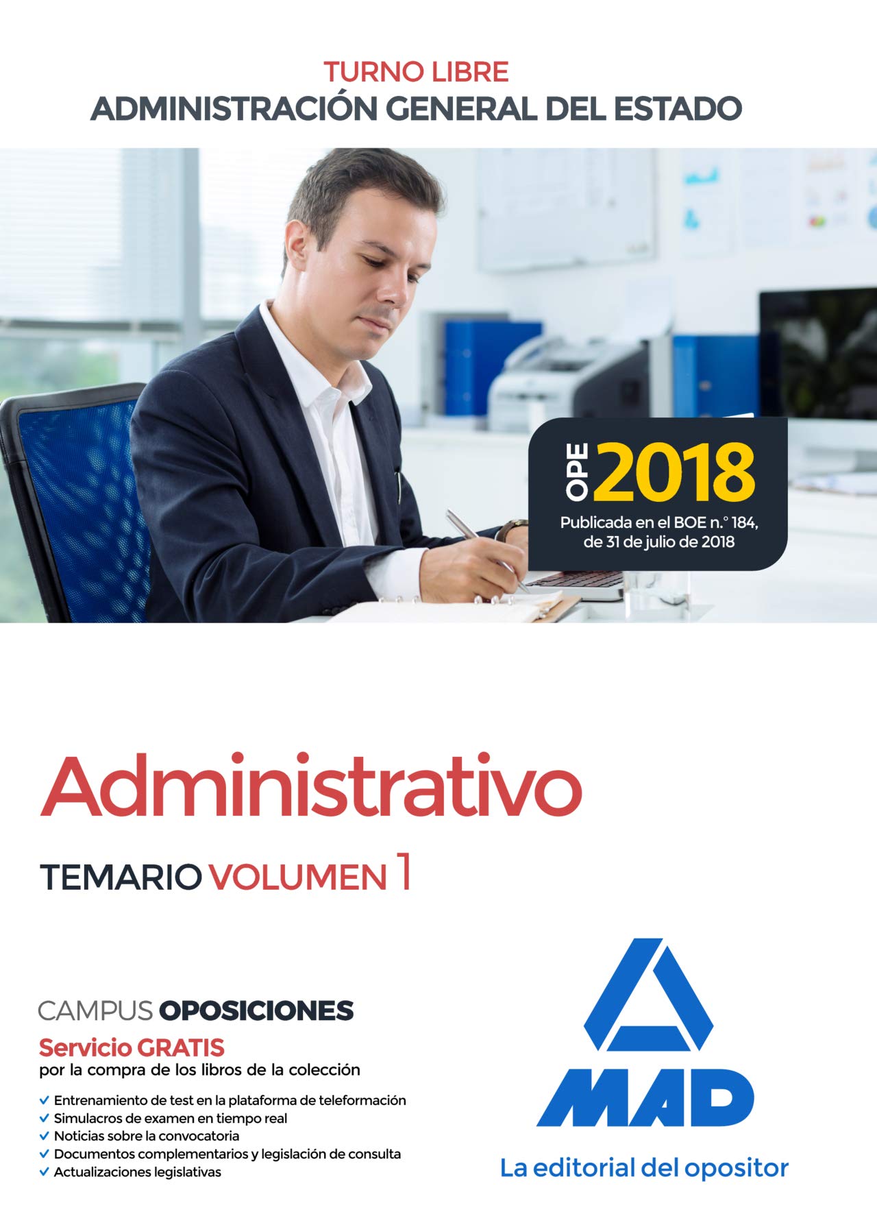 Administrativo de la Administración General del Estado (Turno Libre). Temario volumen 1 Books