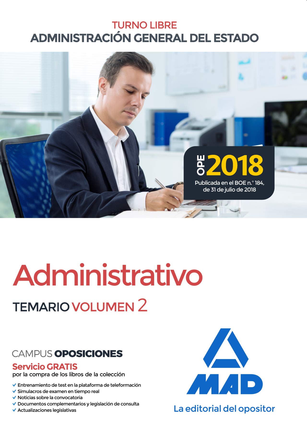 Administrativo de la Administración General del Estado (Turno Libre). Temario volumen 2 Books