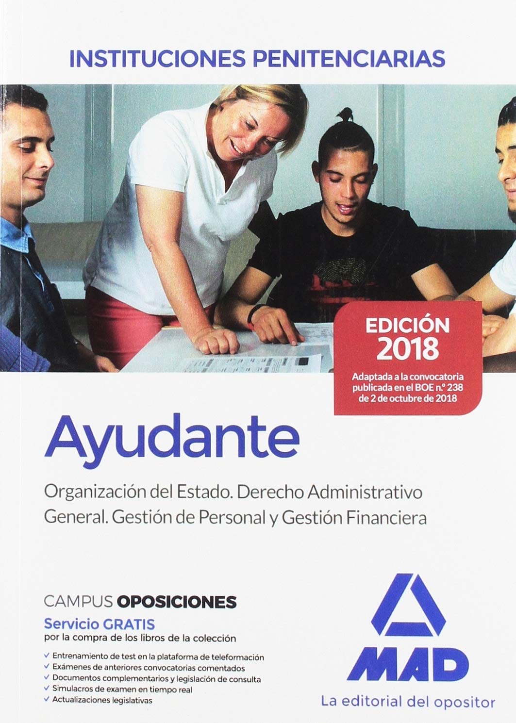 Ayudantes de instituciones penitenciarias. Organización del Estado. Derecho Administrativo general. Gestión de personal y Gestión financiera Books