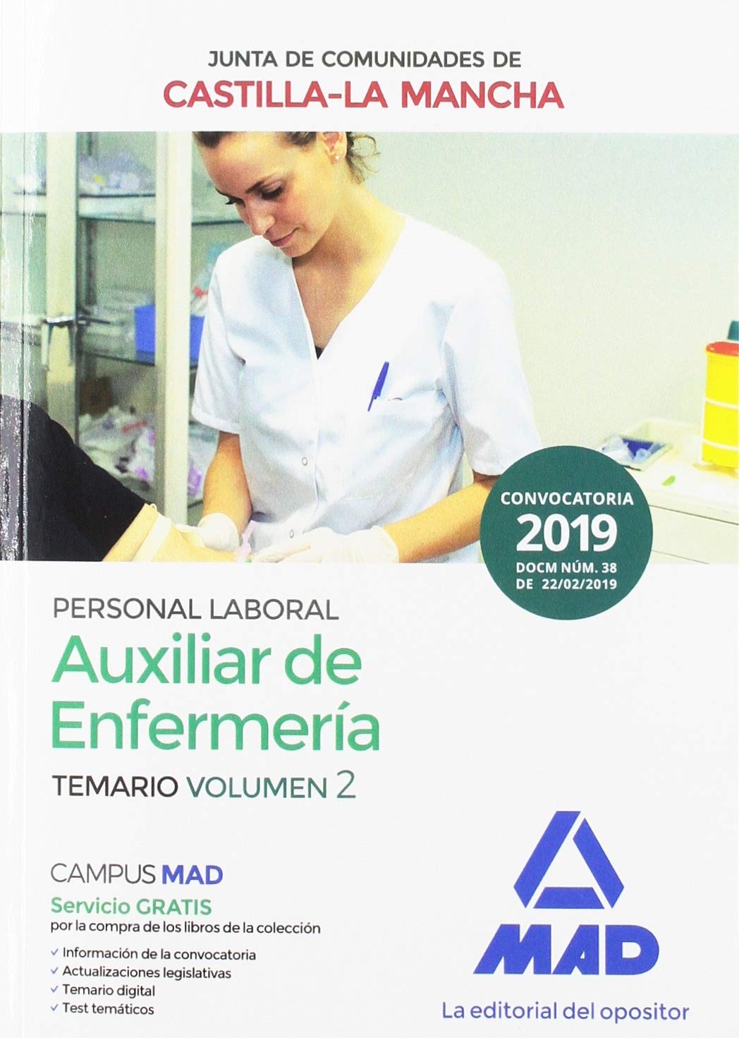 Auxiliar Sanitario (Personal Laboral de La Junta de Comunidades de Castilla-La Mancha). Temario: Auxiliar de Enfermería (Personal Laboral de La Junta ... de Castilla-La Mancha). Temario Volumen 2 Books