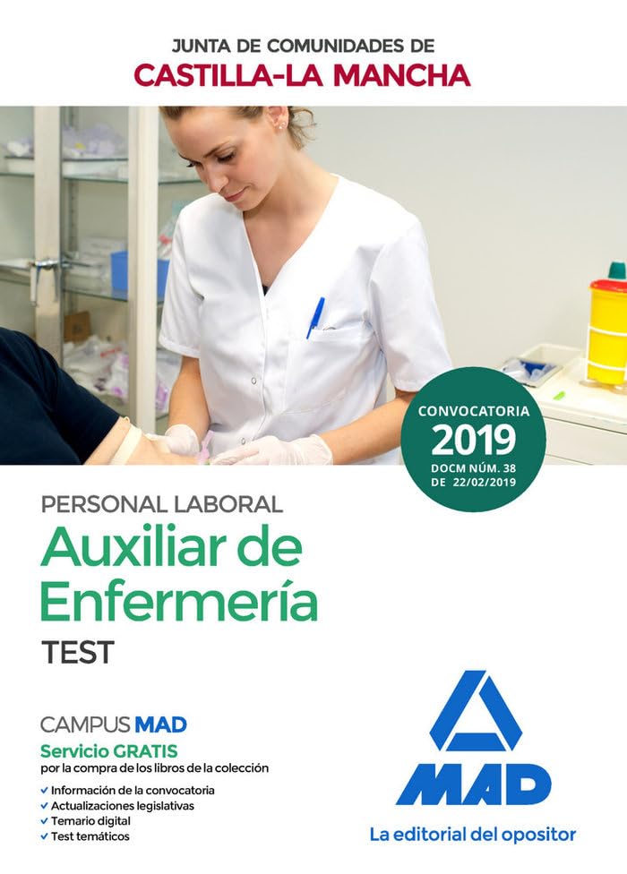 Auxiliar de Enfermería (Personal Laboral de La Junta de Comunidades de Castilla-La Mancha). Test Books