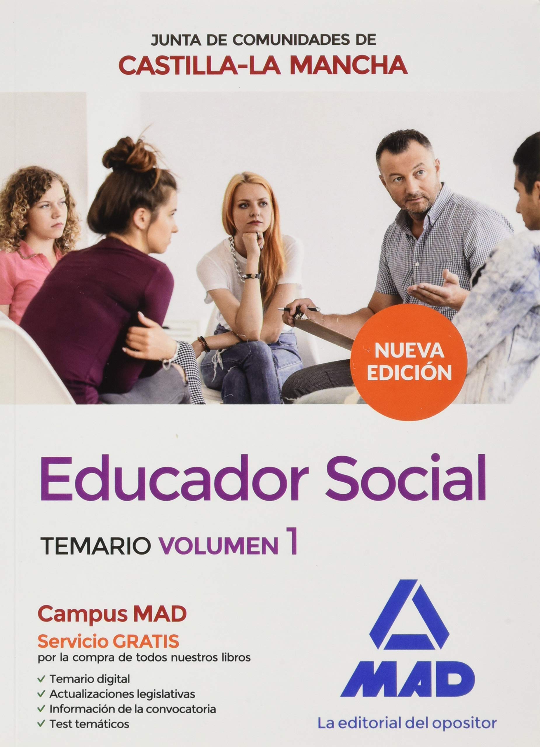 Educador Social de la Junta de Comunidades de Castilla-La Mancha. Temario Específico Volumen 1 Books