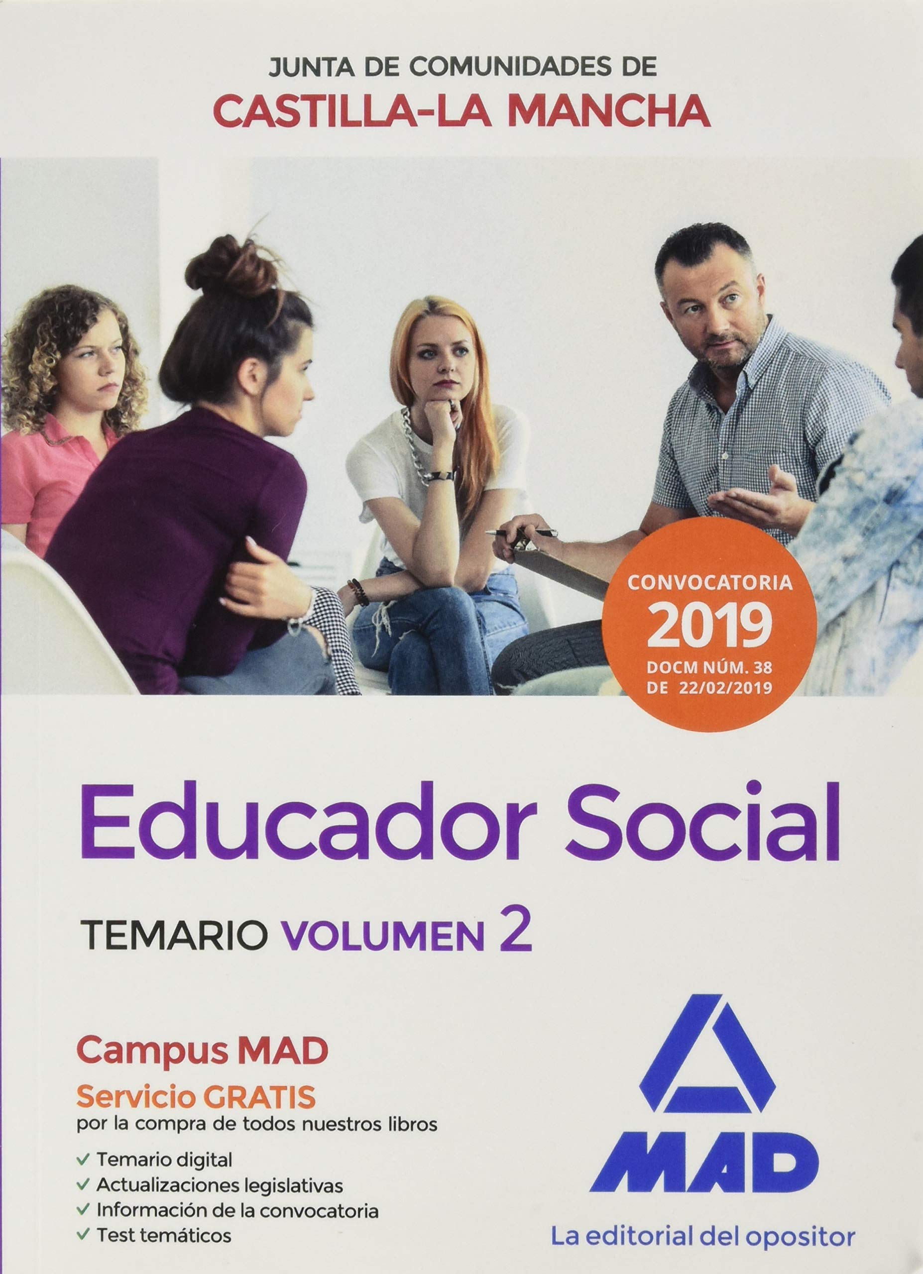 Educador Social de la Junta de Comunidades de Castilla-La Mancha. Temario Específico Volumen 2 Books