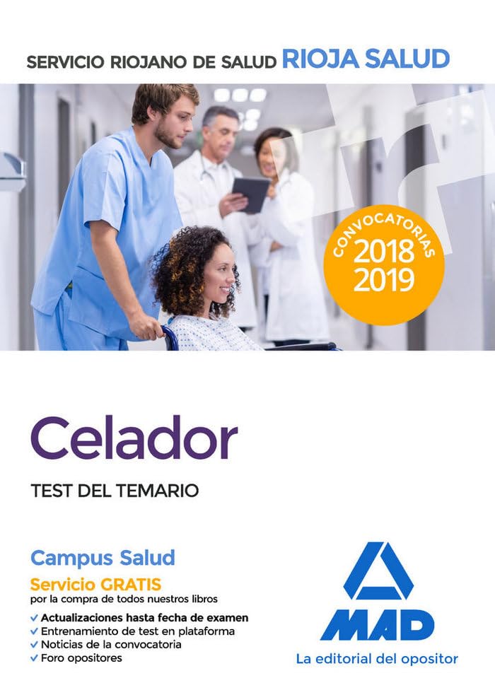 Celadores del Servicio Riojano de Salud. Test del temario Books