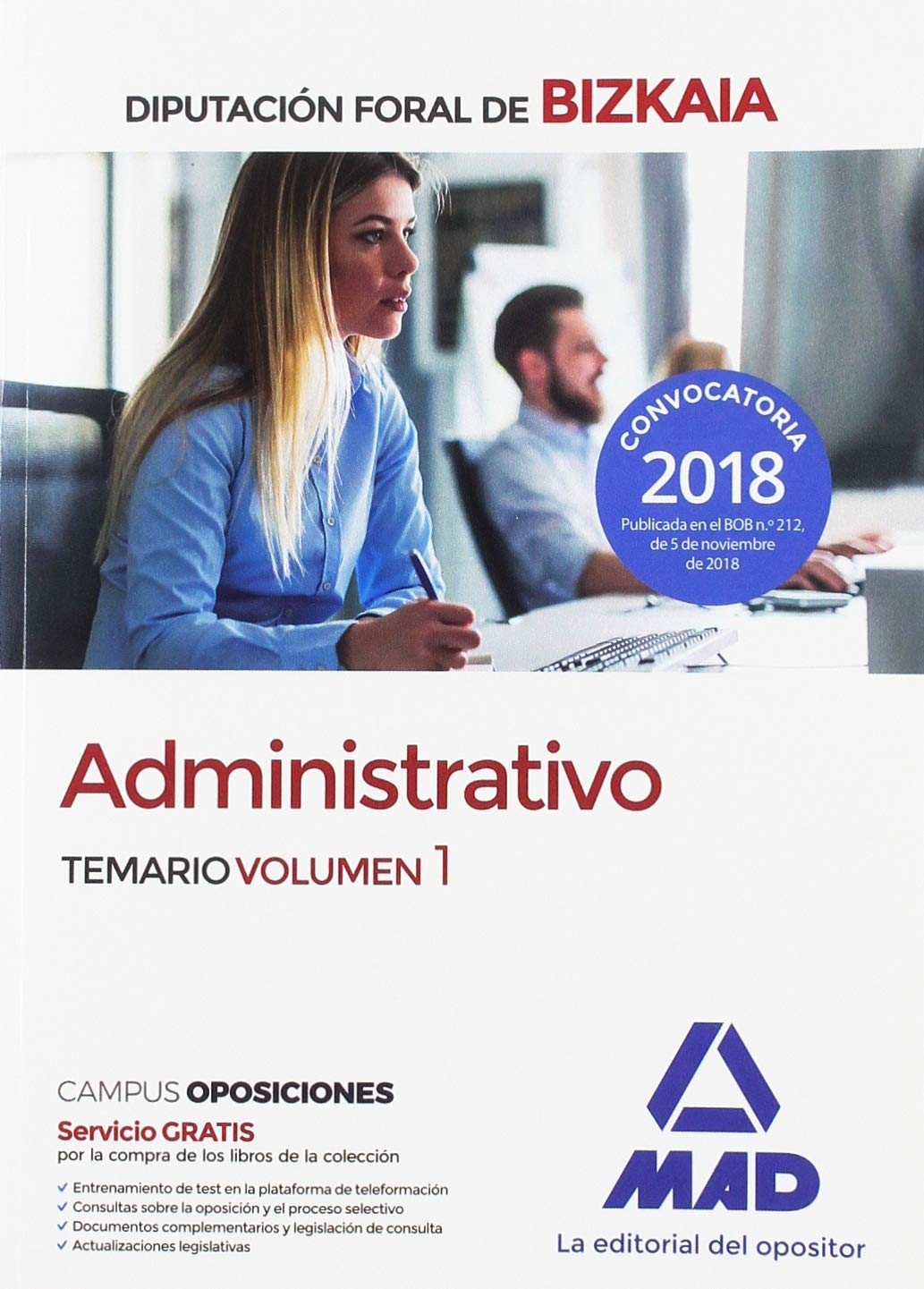 Administrativo de la Diputación Foral de Bizkaia : temario Education & Training