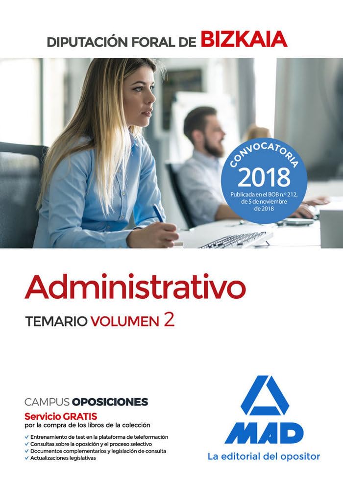 Administrativo de la Diputación Foral de Bizkaia : temario Education & Training