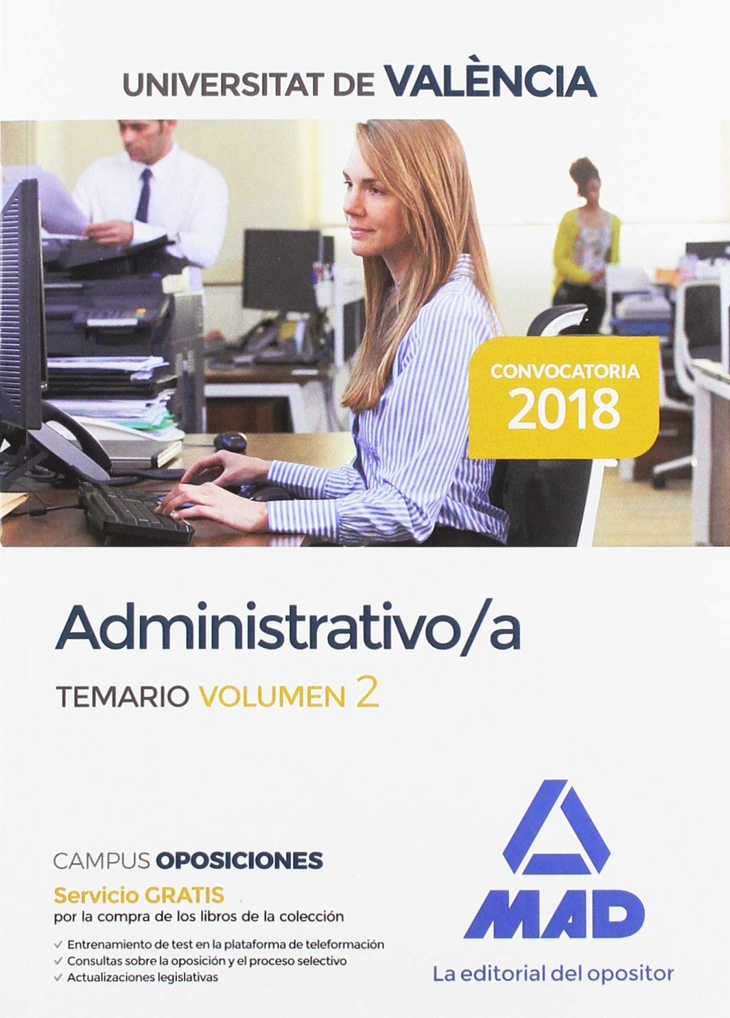Administrativo de la Universitat de València. Temario volumen 2 Books