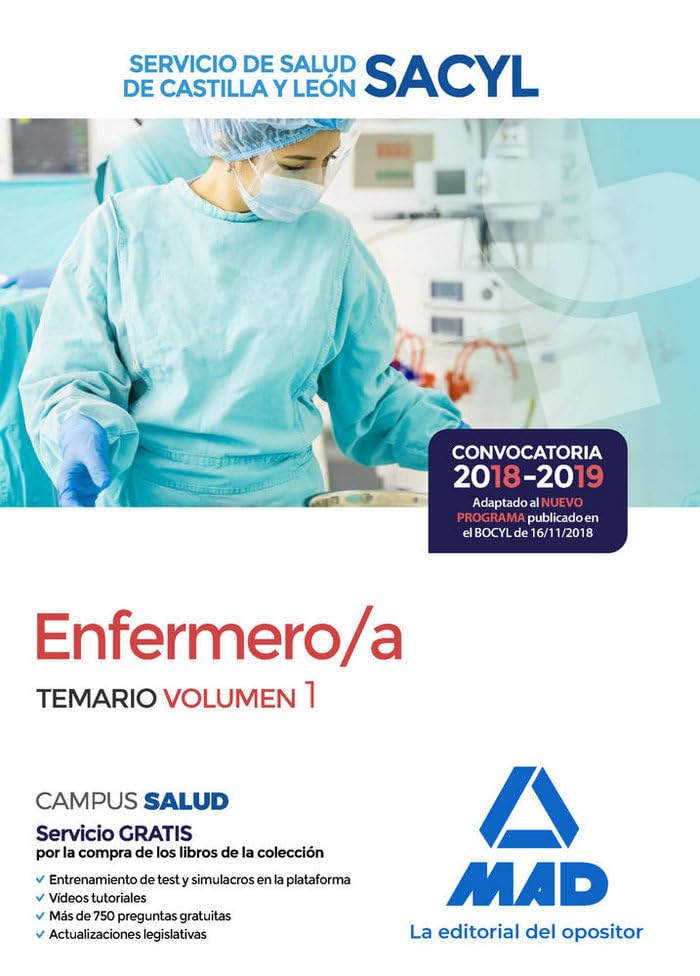 Enfermero/a del Servicio de Salud de Castilla y León (SACYL). Temario volumen 1 Books