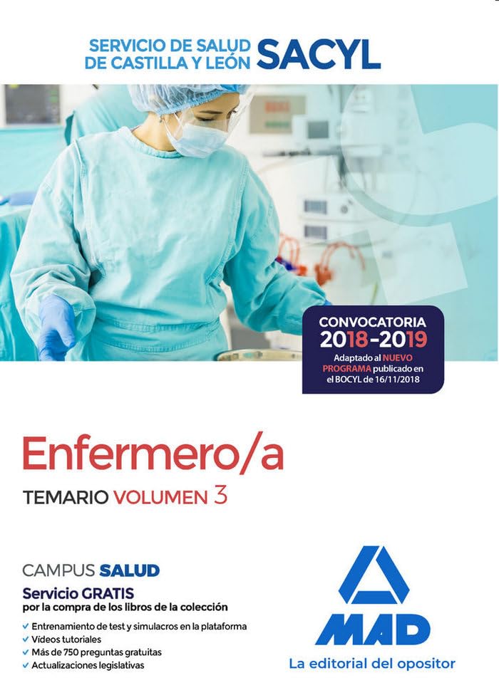 Enfermero/a del Servicio de Salud de Castilla y León (SACYL). Temario volumen 3 Books