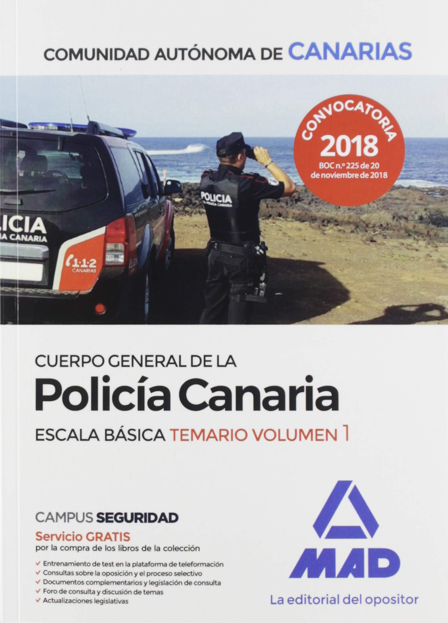 Cuerpo General de la Policía Canaria Escala Básica. Temario volumen 1 Books