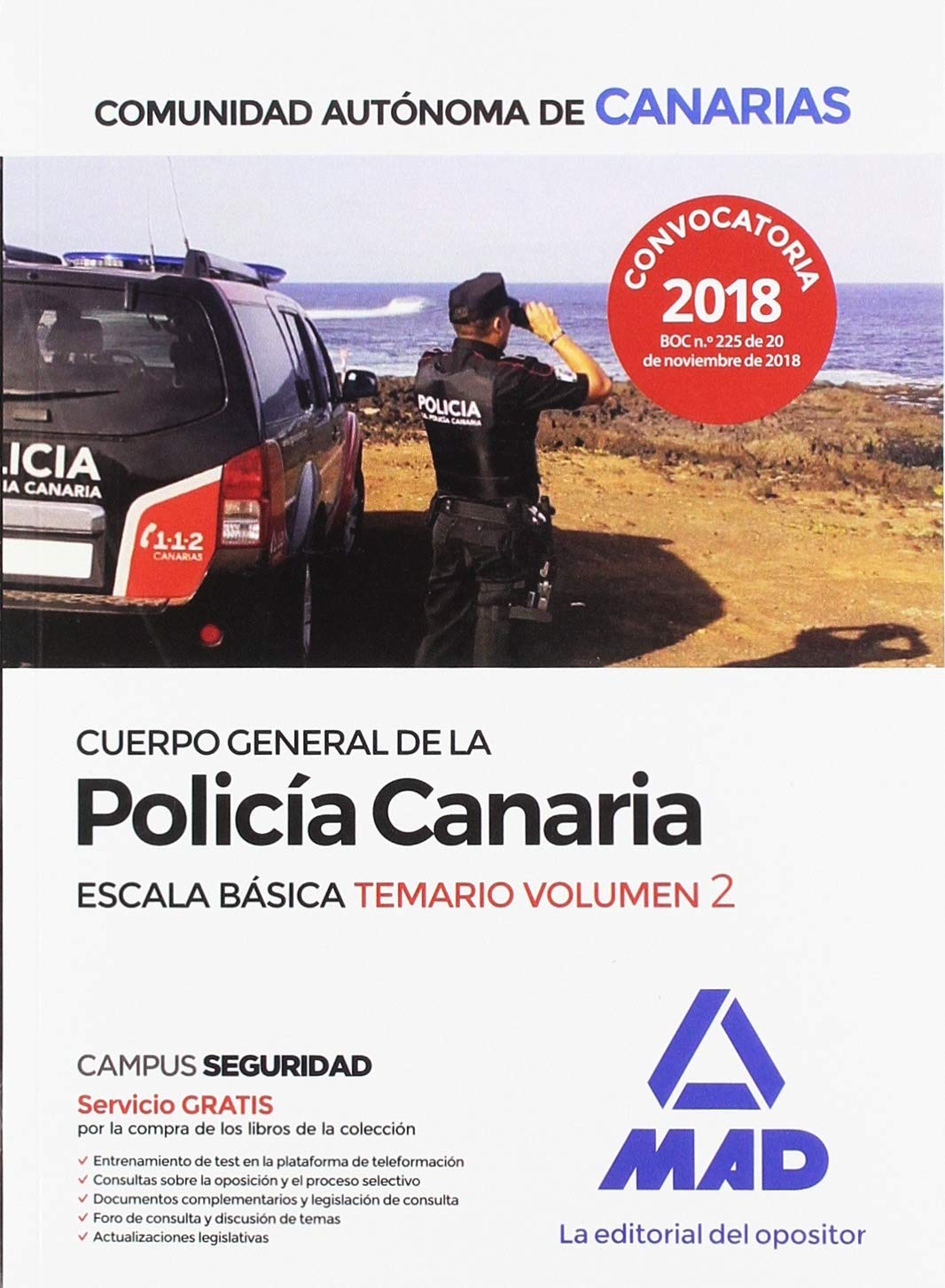 Cuerpo general de la Policía Canaria, escala básica : temario Education & Training
