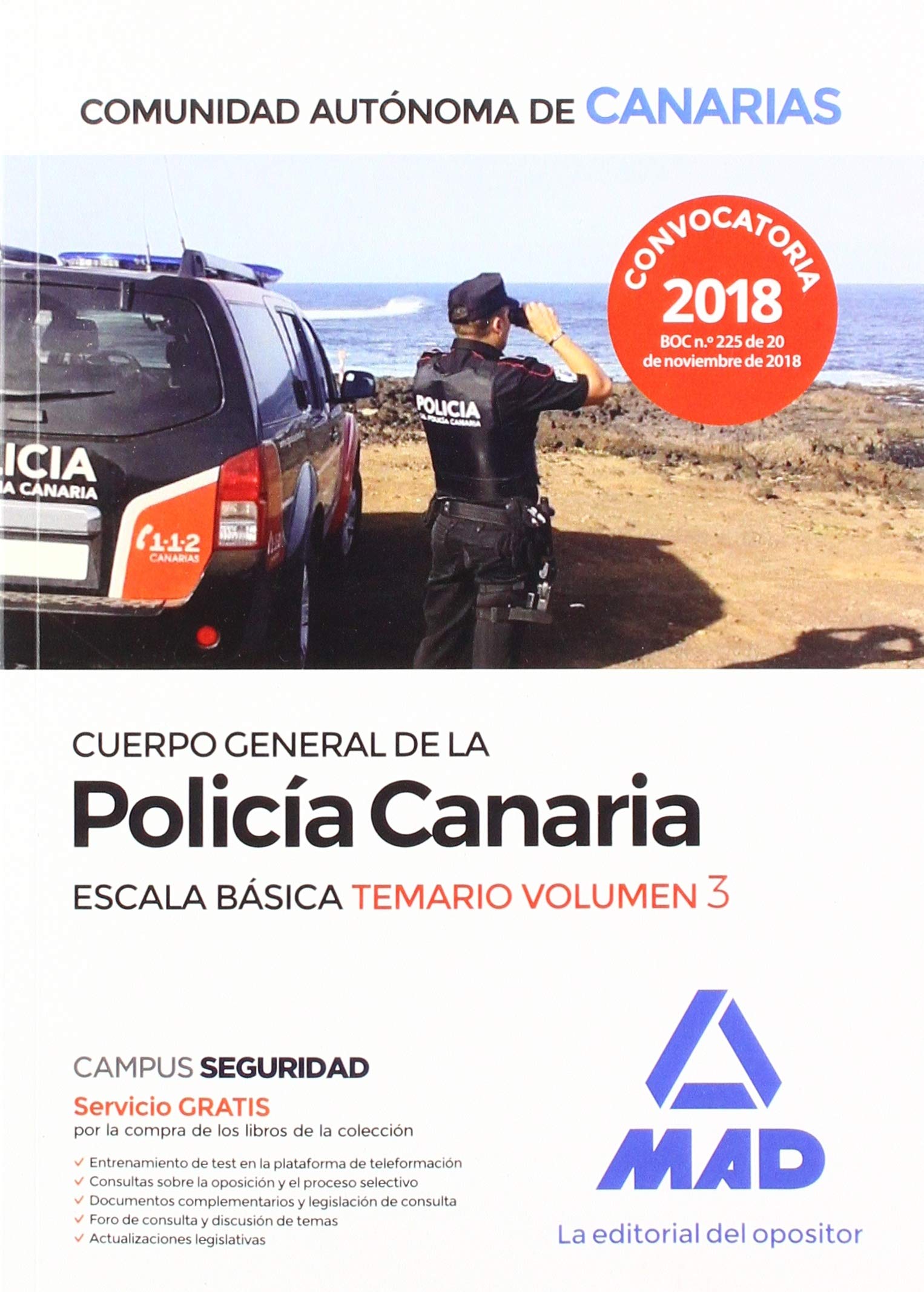 Cuerpo general de la Policía Canaria, escala básica : temario Education & Training