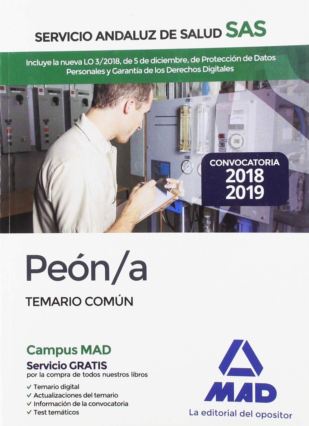 Peón-a : Servicio Andaluz de Salud, SAS : temario común Education & Training