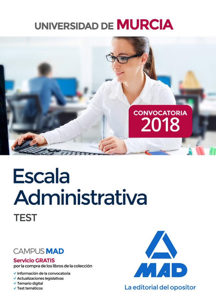 Escala Administrativa de la Universidad de Murcia. Test Books