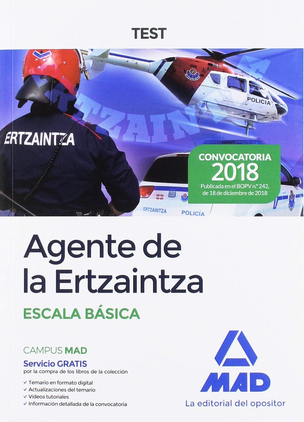 Agente de la Ertzaintza Escala Básica. Test Books