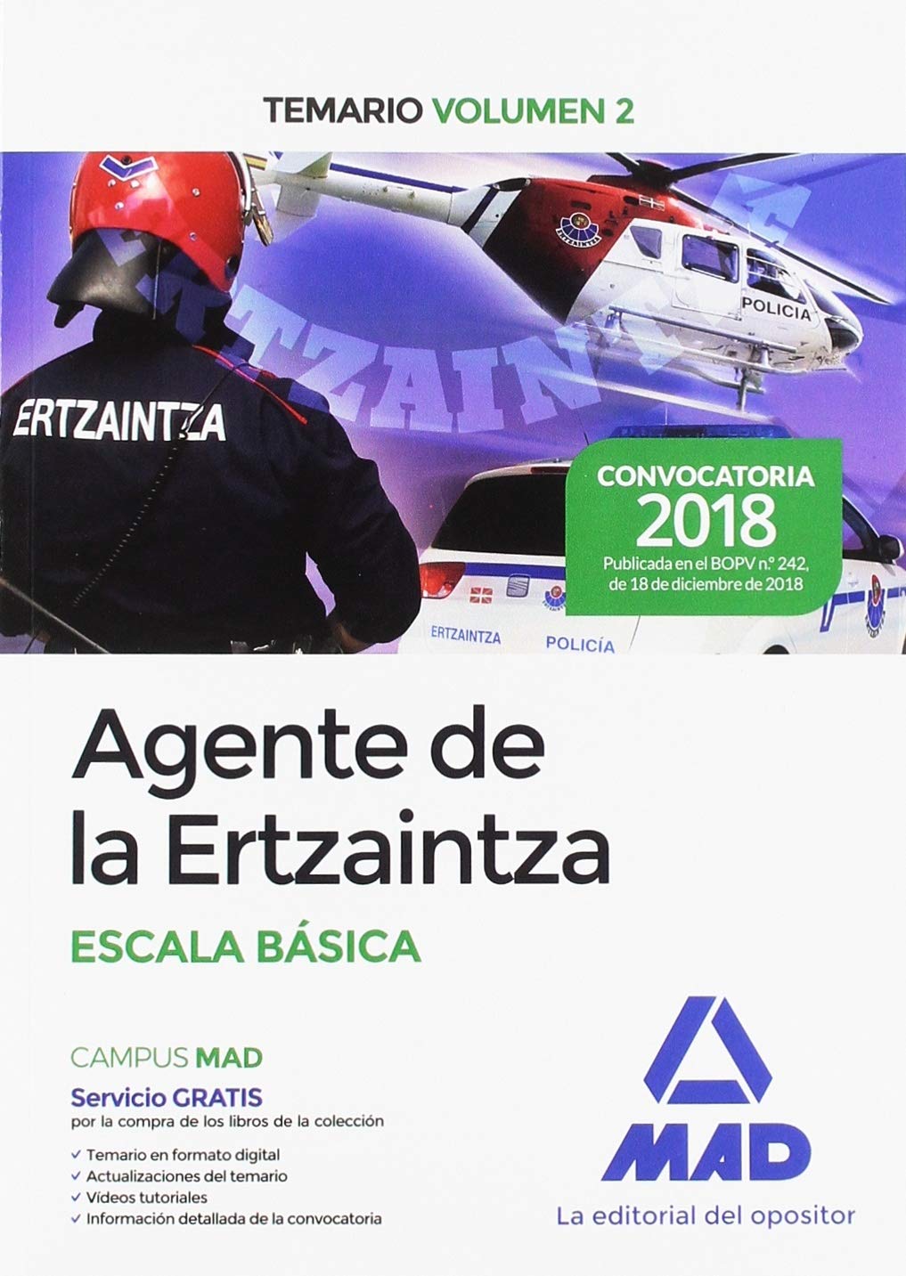 Agente de la Ertzaintza Escala Básica. Temario Volumen 2 Books