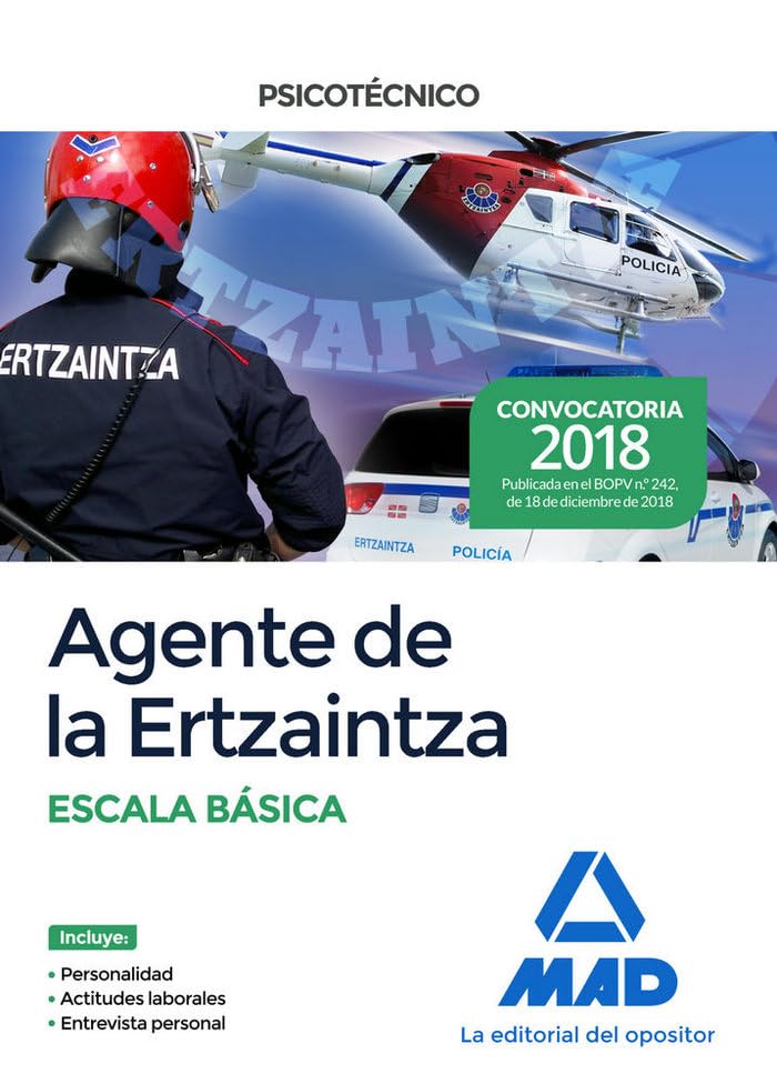 Agente de la Ertzaintza Escala Básica. Psicotécnico Books