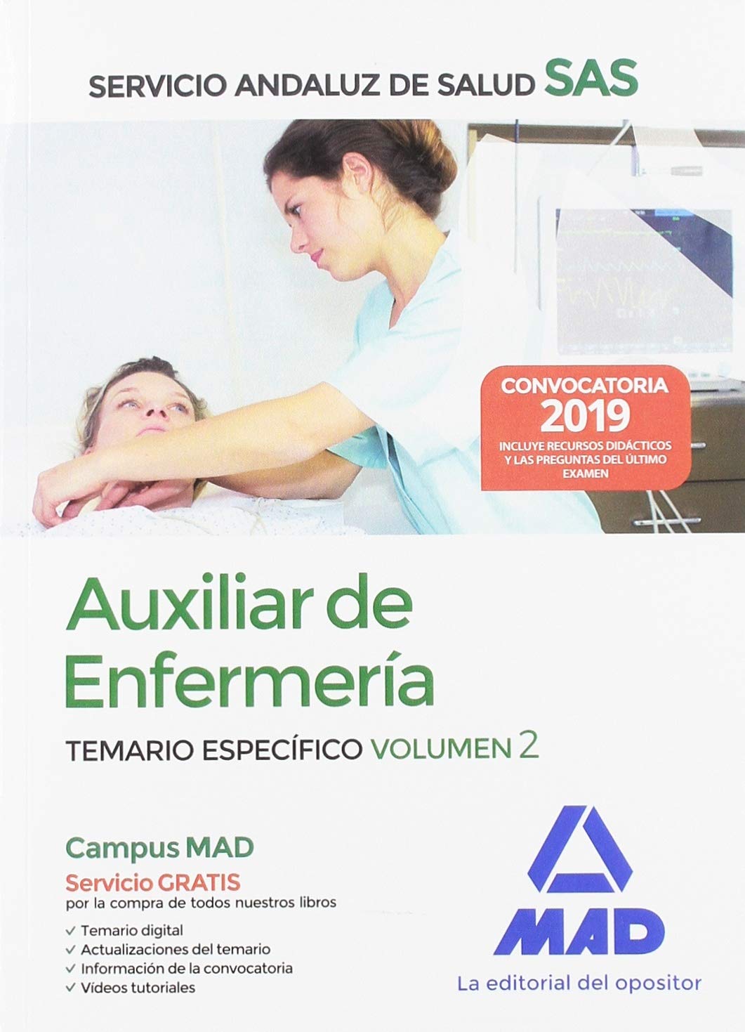 Auxiliar Enfermería del Servicio Andaluz de Salud. Temario Específico Volumen 2 Books