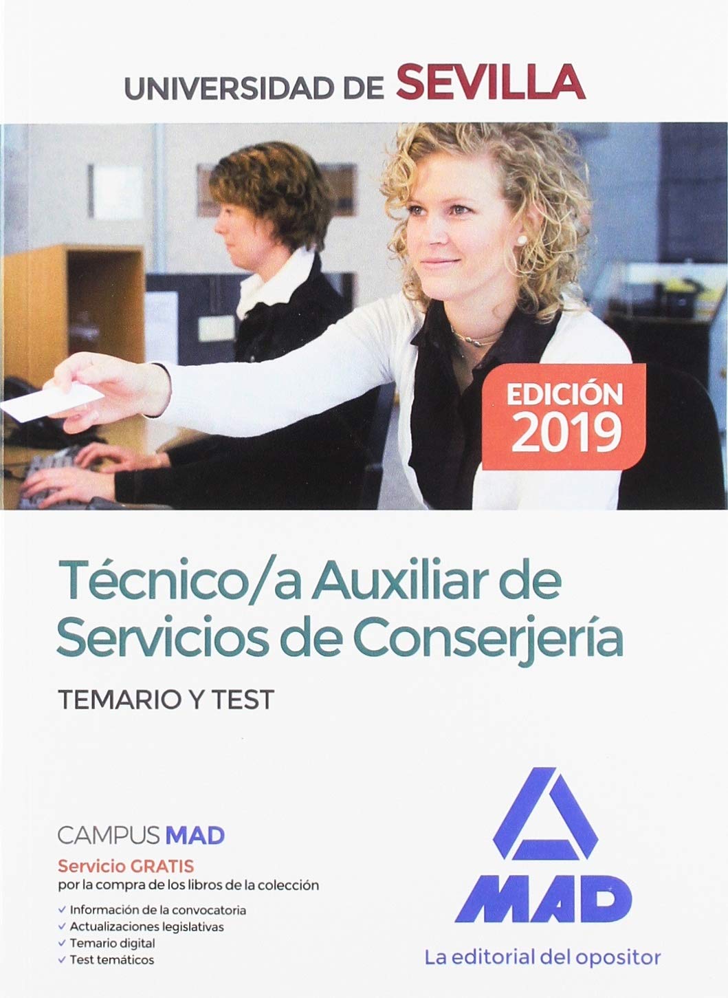 Técnico/a Auxiliar de Servicios de Conserjería de la Universidad de Sevilla. Temario y test Education & Training