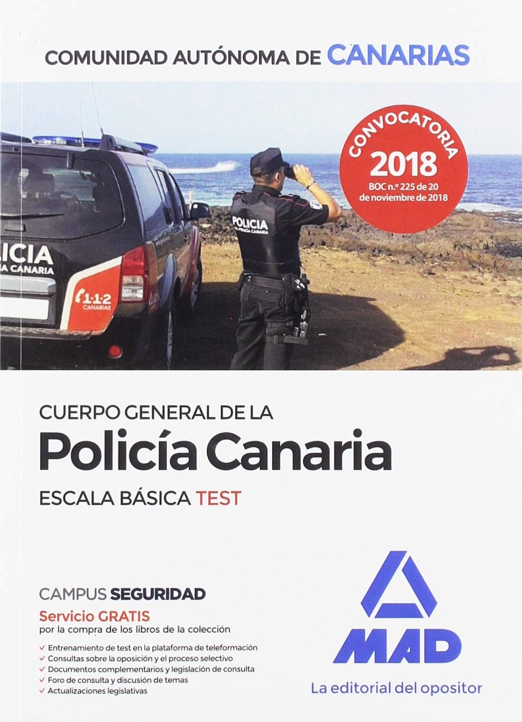 Cuerpo General de la Policía Canaria Escala Básica. Test Education & Training