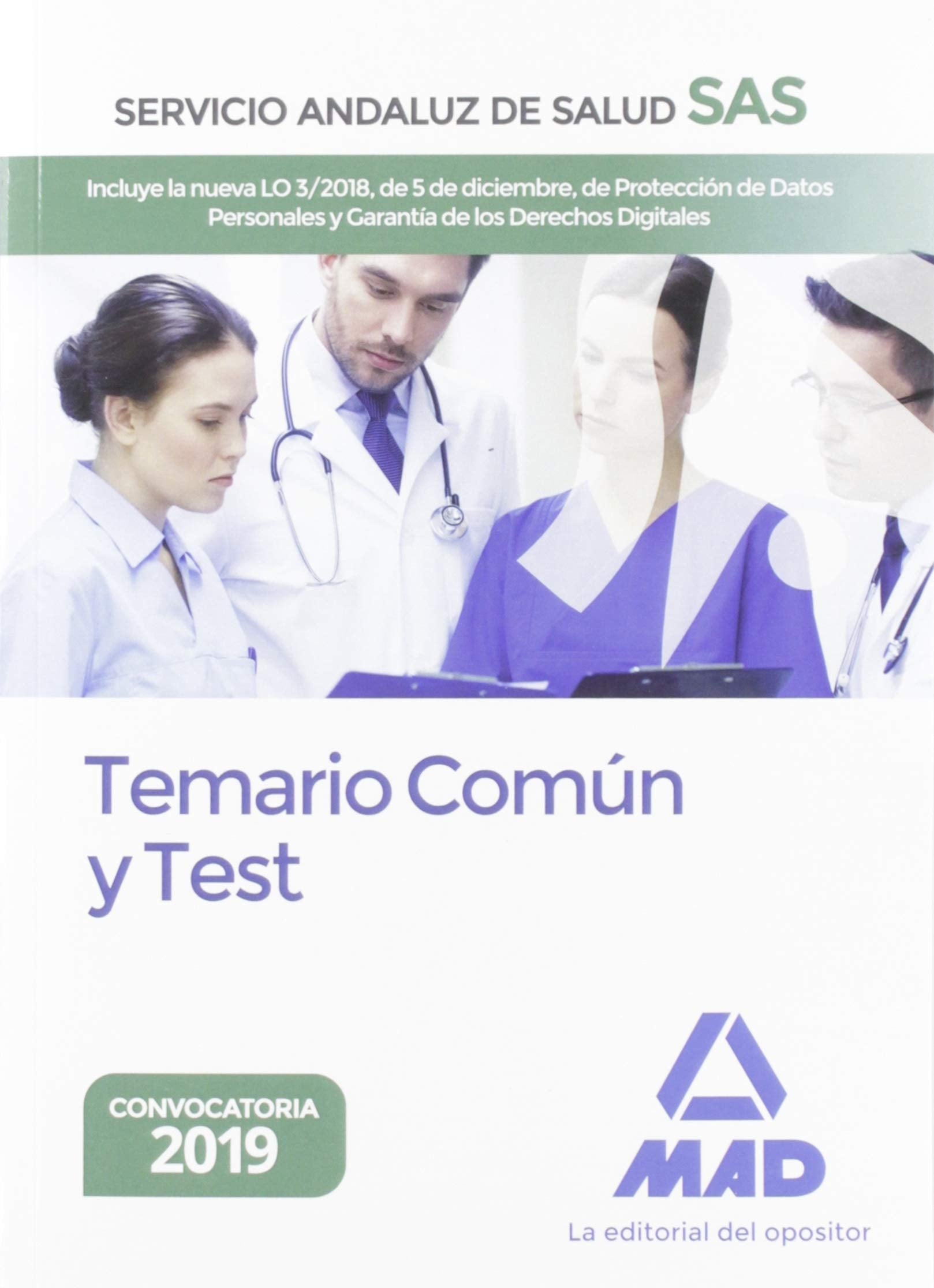 Temario común y test del Servicio Andaluz de Salud Books