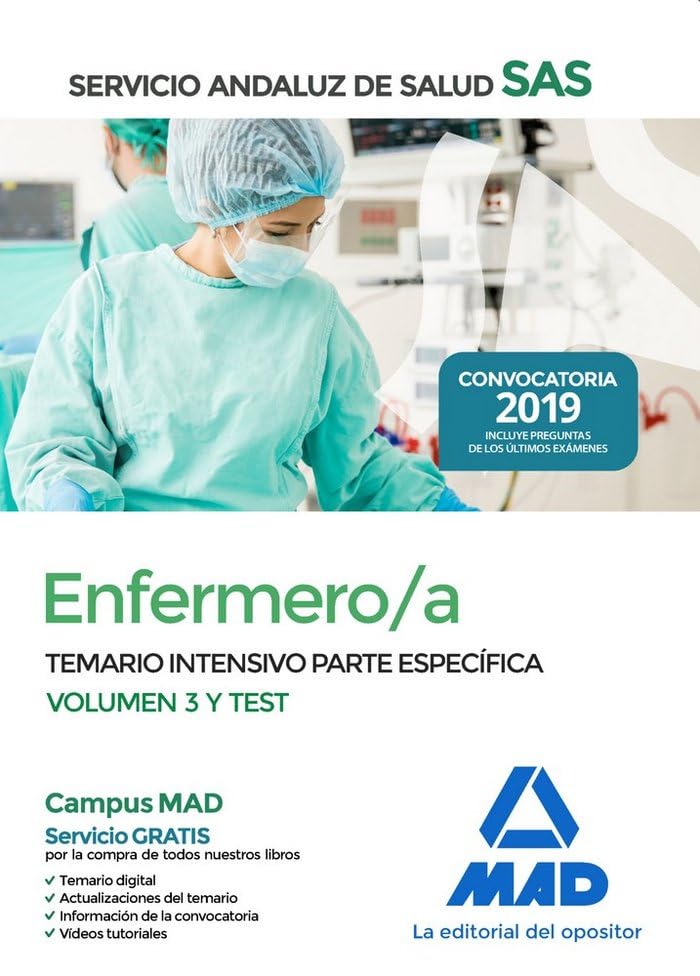 Enfermero/a del Servicio Andaluz de Salud. Temario intensivo y test: Enfermero/a del Servicio Andaluz de Salud. Temario intensivo parte específica volumen 3 y test Books