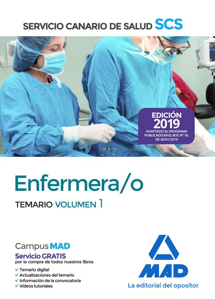 Enfermera/o del Servicio Canario de Salud. Temario volumen 1 Books