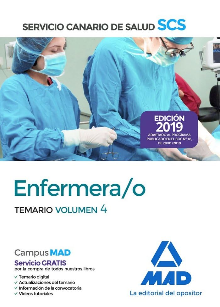 Enfermera/o del Servicio Canario de Salud. Temario volumen 4 Books