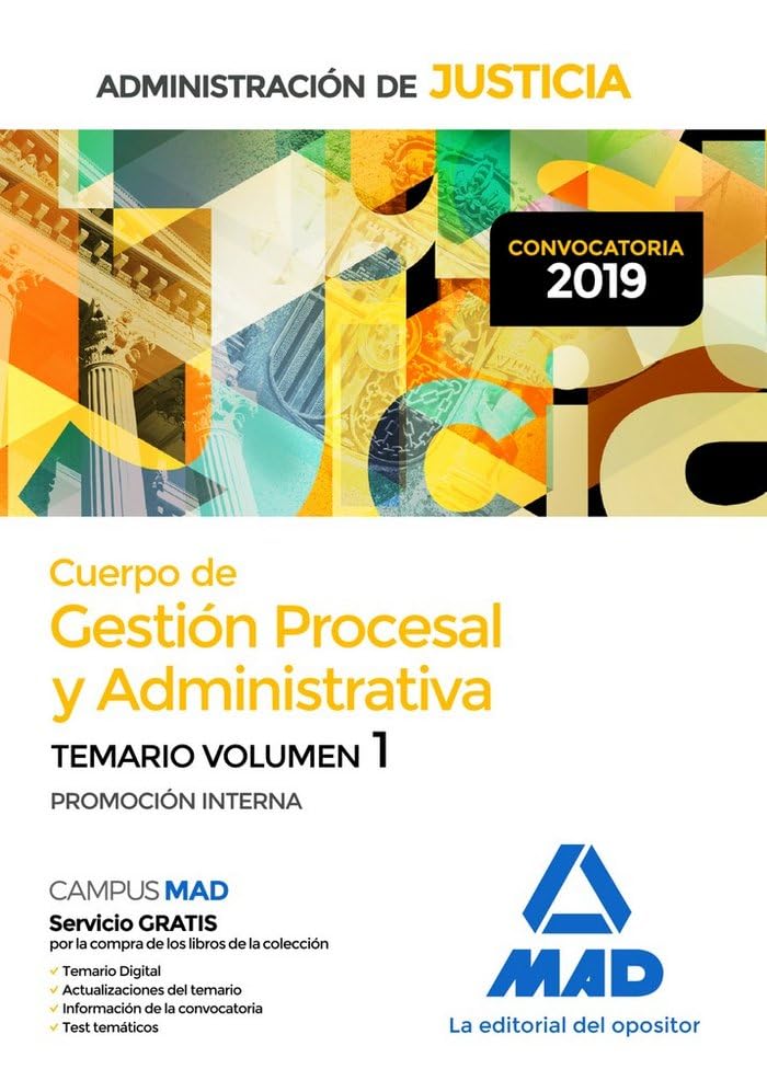 Cuerpo de Gestión Procesal y Administrativa de la Administración de Justicia (Promoción Interna). Temario Volumen 1 Books