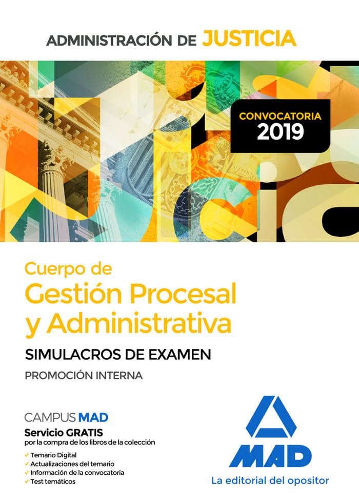 Cuerpo de Gestión Procesal y Administrativa de la Administración de Justicia (Promoción Interna). Simulacros de Examen Books