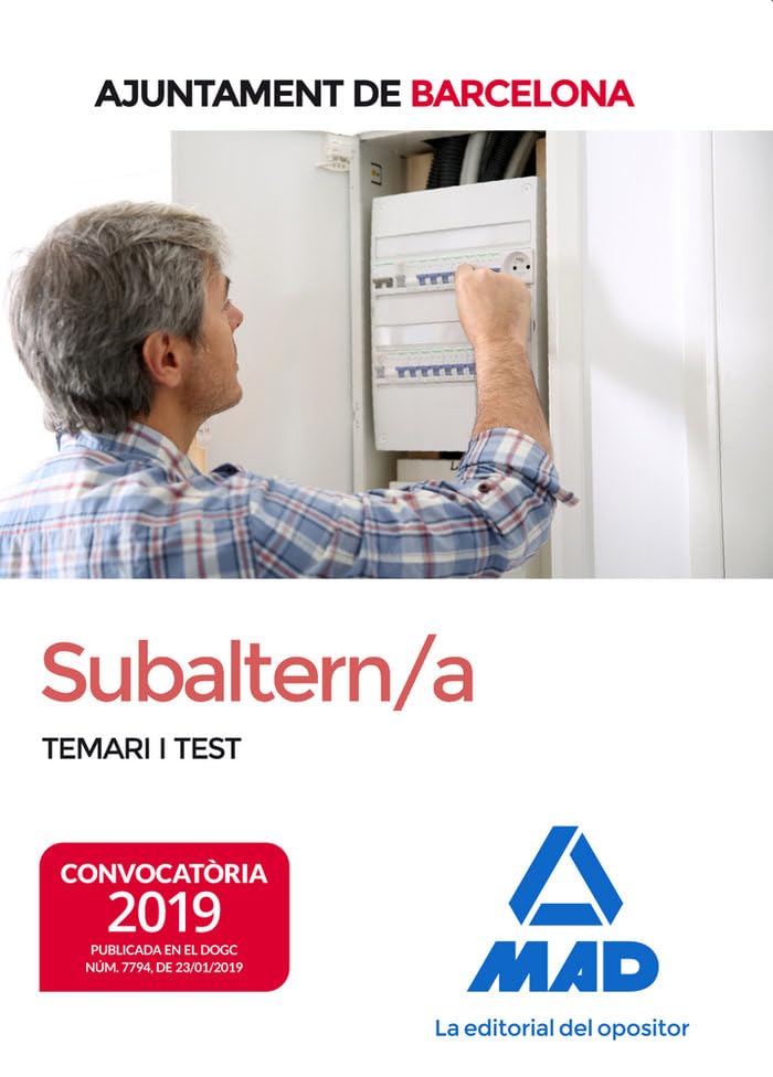 Subaltern/a de l´Ajuntament de Barcelona. Temari i test Books