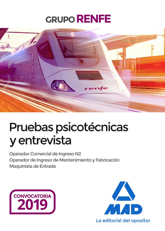 Pruebas psicotécnicas y entrevista. Grupo Renfe book