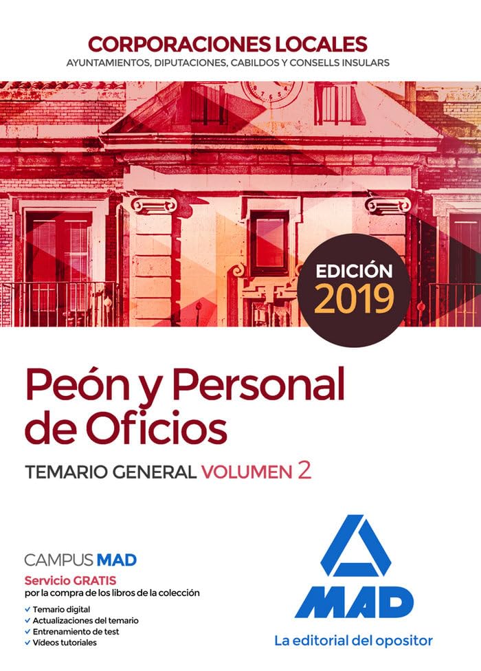 Peón y Personal de Oficios de Corporaciones Locales. Temario General Volumen 2 book