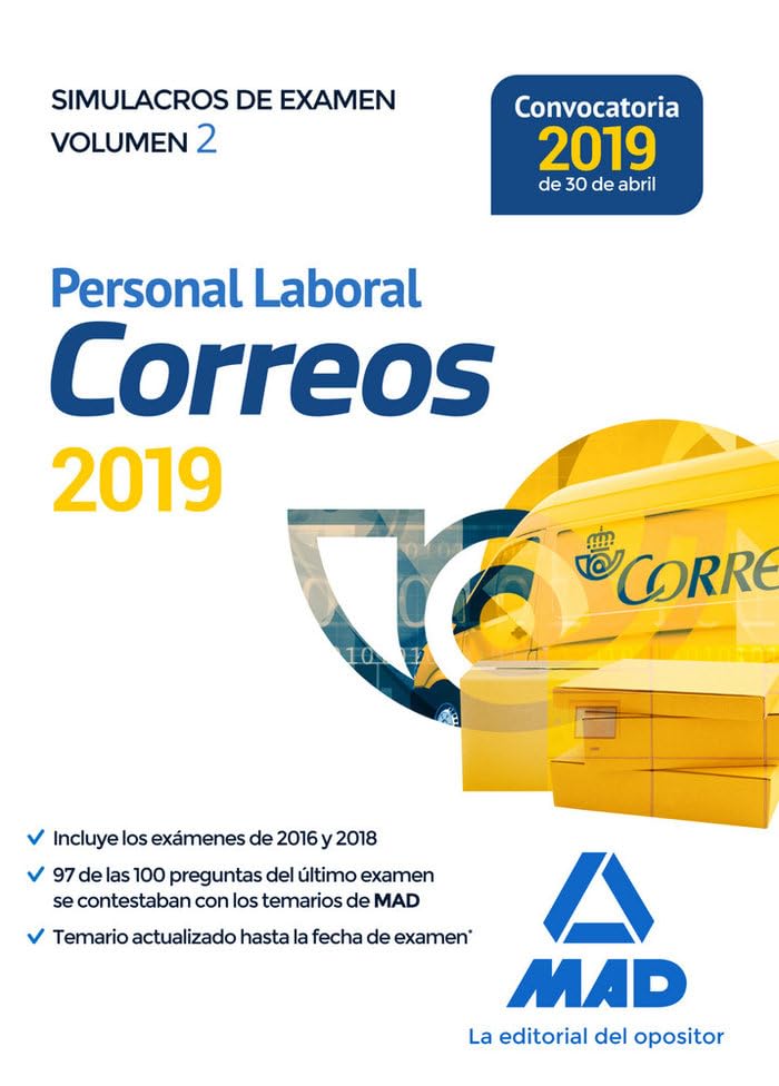 Personal Laboral de Correos y Telégrafos. Simulacros de Examen Volumen 2 book