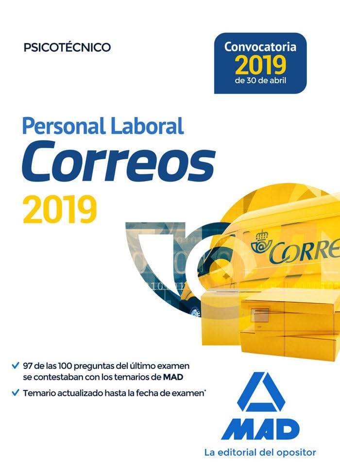 Personal Laboral de Correos y Telégrafos. Psicotécnico book