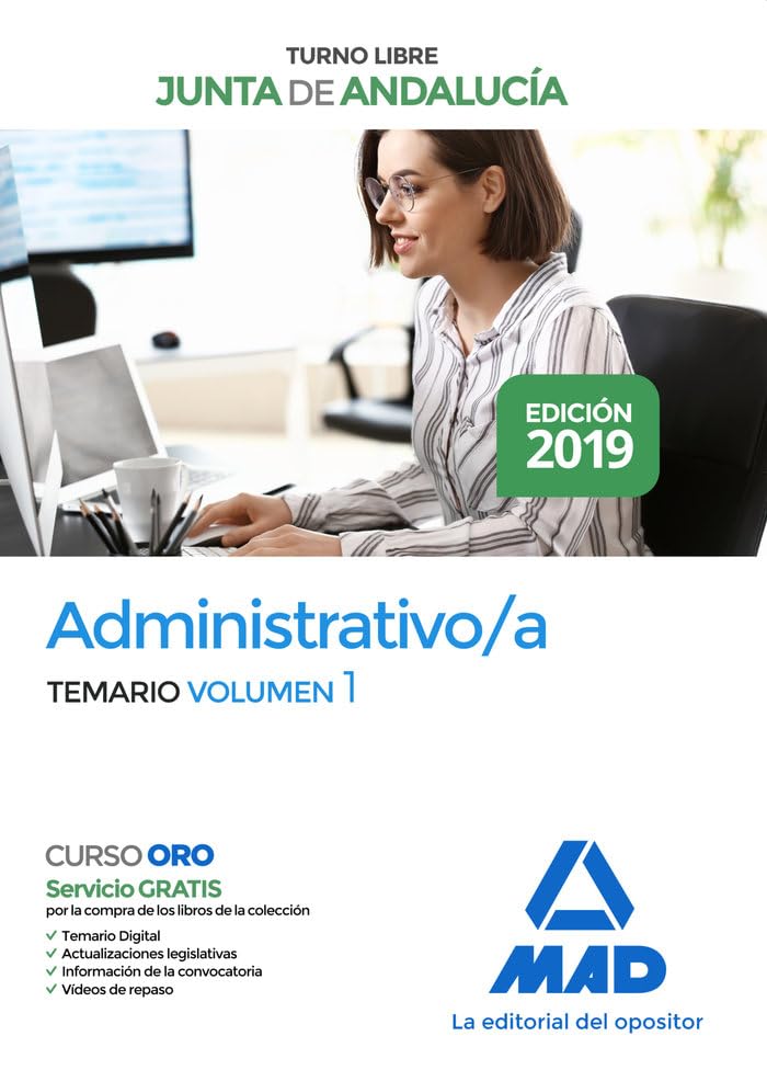 Administrativo de la Junta de Andalucía Turno Libre. Temario Volumen 1 book