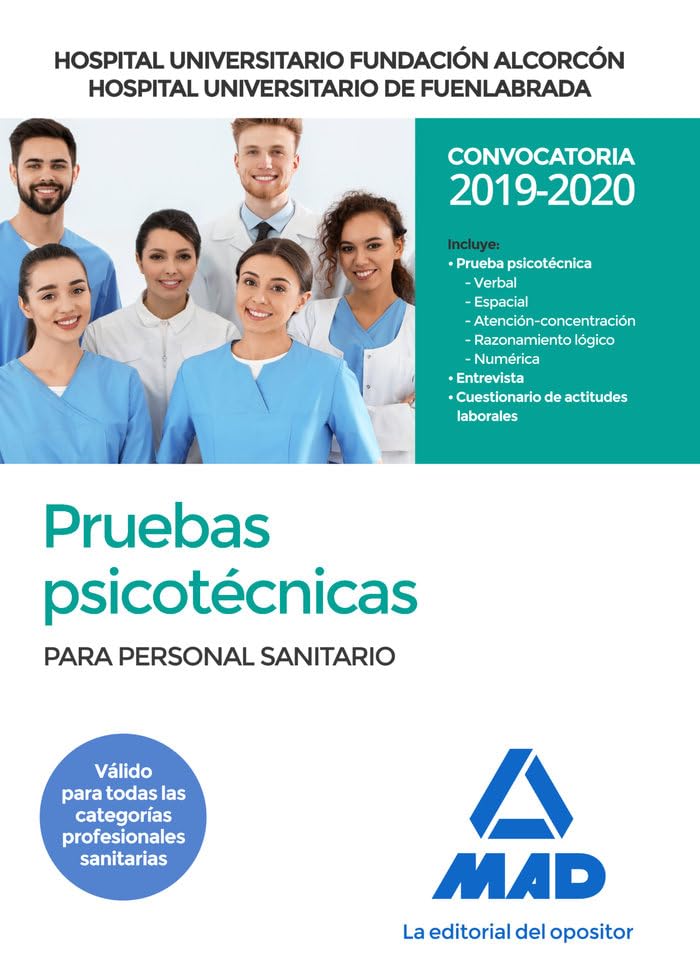 Hospital Universitario Fundación Alcorcón y Hospital Universitario de Fuenlabrada. Pruebas psicotécnicas para personal sanitario book