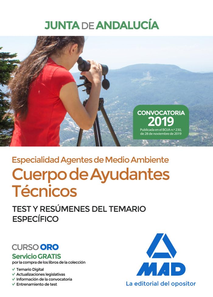 Cuerpo de Ayudantes Técnicos Especialidad Agentes de Medio Ambiente de la Junta de Andalucía. Test y resúmenes del Temario específico book