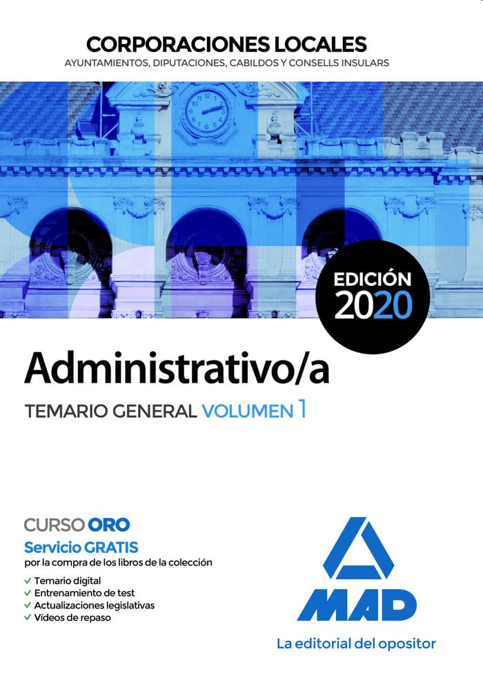 Administrativo/a de Corporaciones Locales. Temario General Volumen 1 book