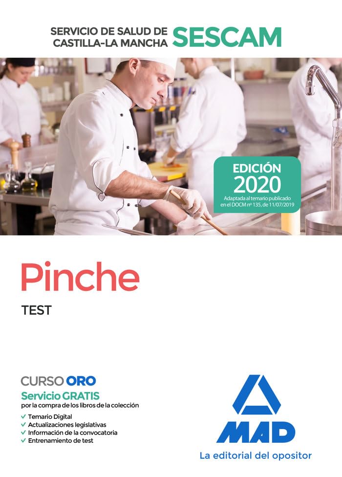 Pinche del Servicio de Salud de Castilla-La Mancha (SESCAM). Test book