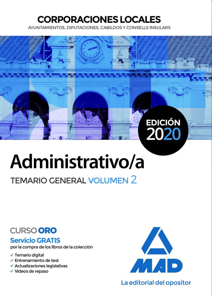 Administrativo/a de Corporaciones Locales. Temario General Volumen 2 book