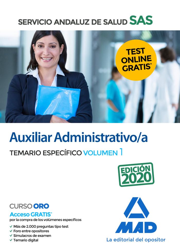 Auxiliar Administrativo/a del Servicio Andaluz de Salud. Temario específico volumen 1 book
