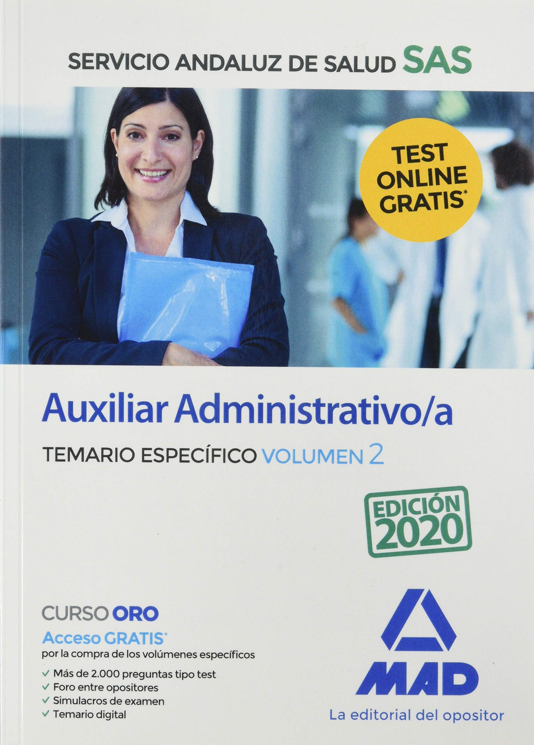Auxiliar Administrativo/a del Servicio Andaluz de Salud. Temario específico volumen 2 book