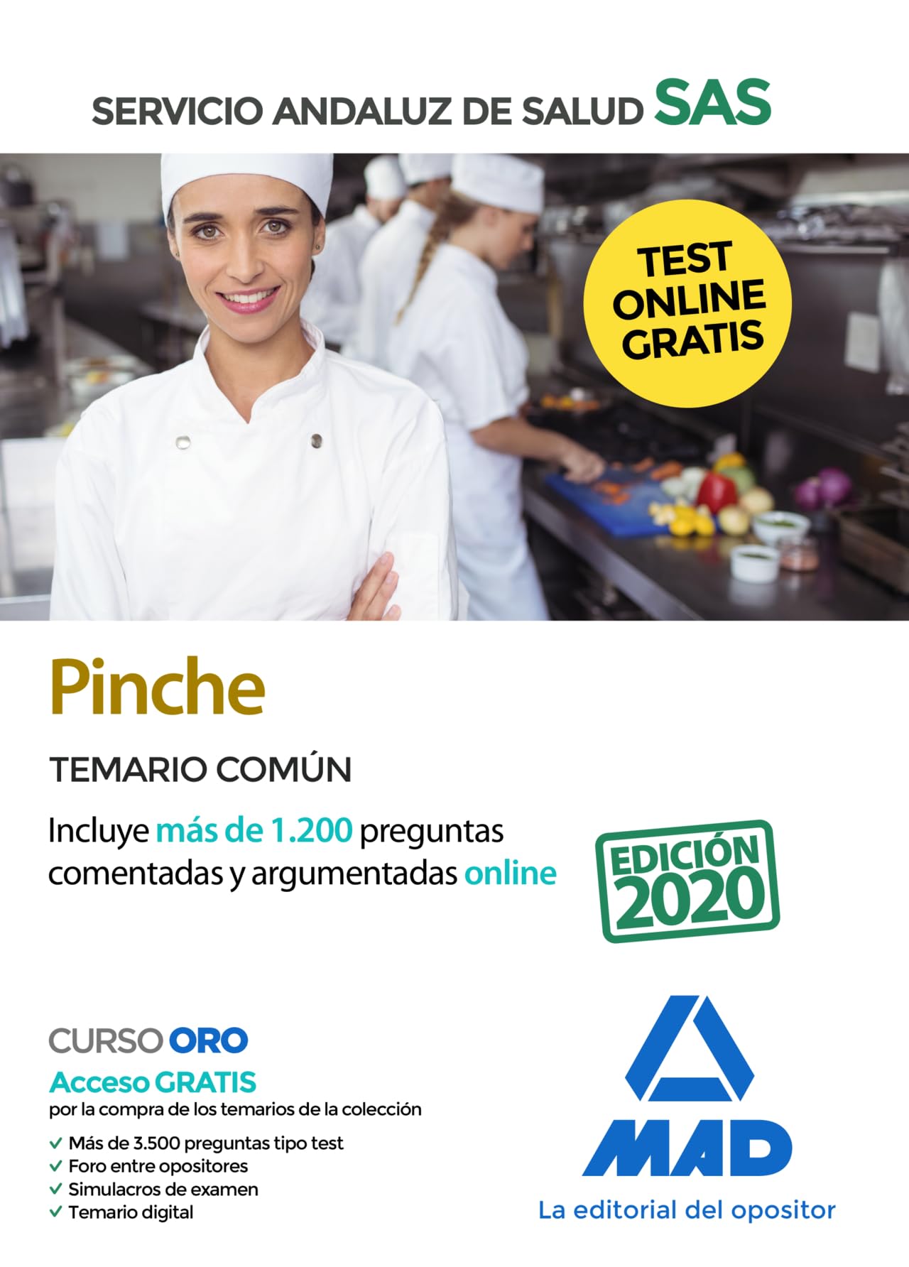 Pinche del Servicio Andaluz de Salud. Temario Común book