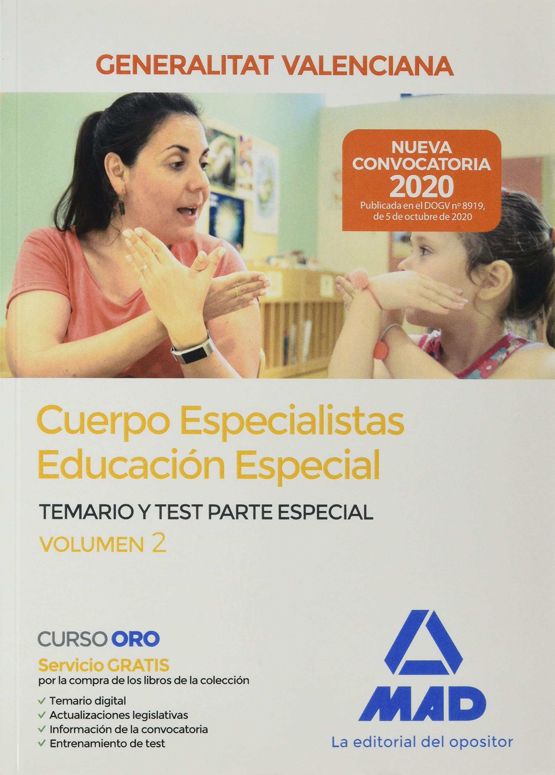 Cuerpo especialistas en Educación Especial de la Administración de la Generalitat Valenciana. Parte Especial Temario y test Volumen 2 book