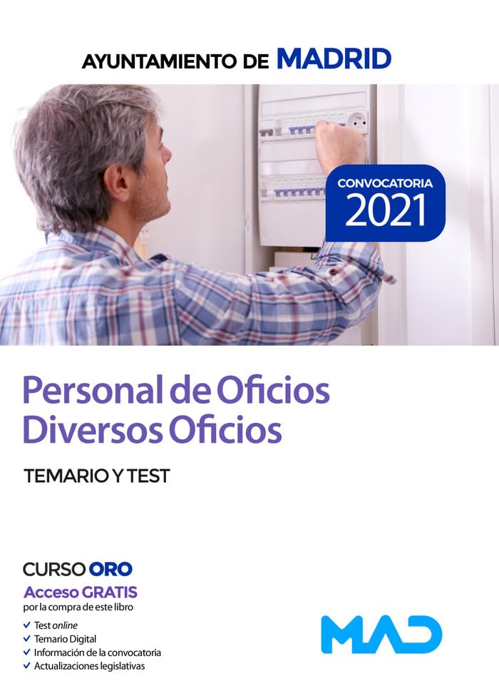 Personal de Oficios Diversos Oficios del Ayuntamiento de Madrid. Temario y Test book