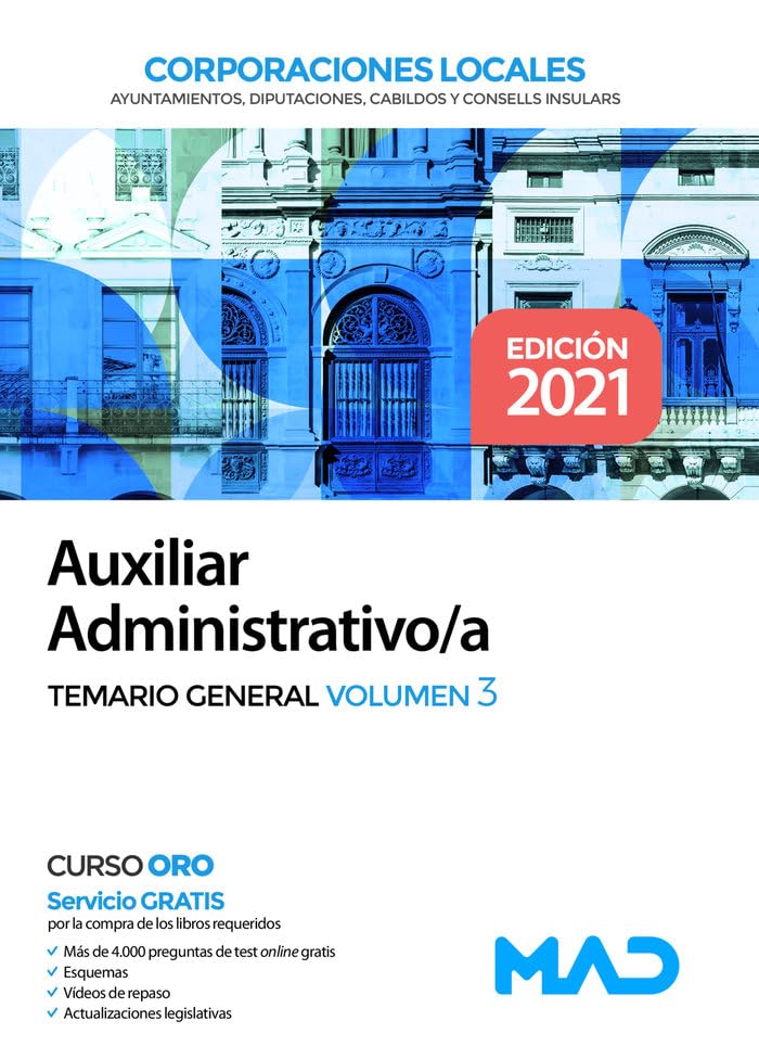 Auxiliar Administrativo de Corporaciones Locales. Temario General Volumen 3 book