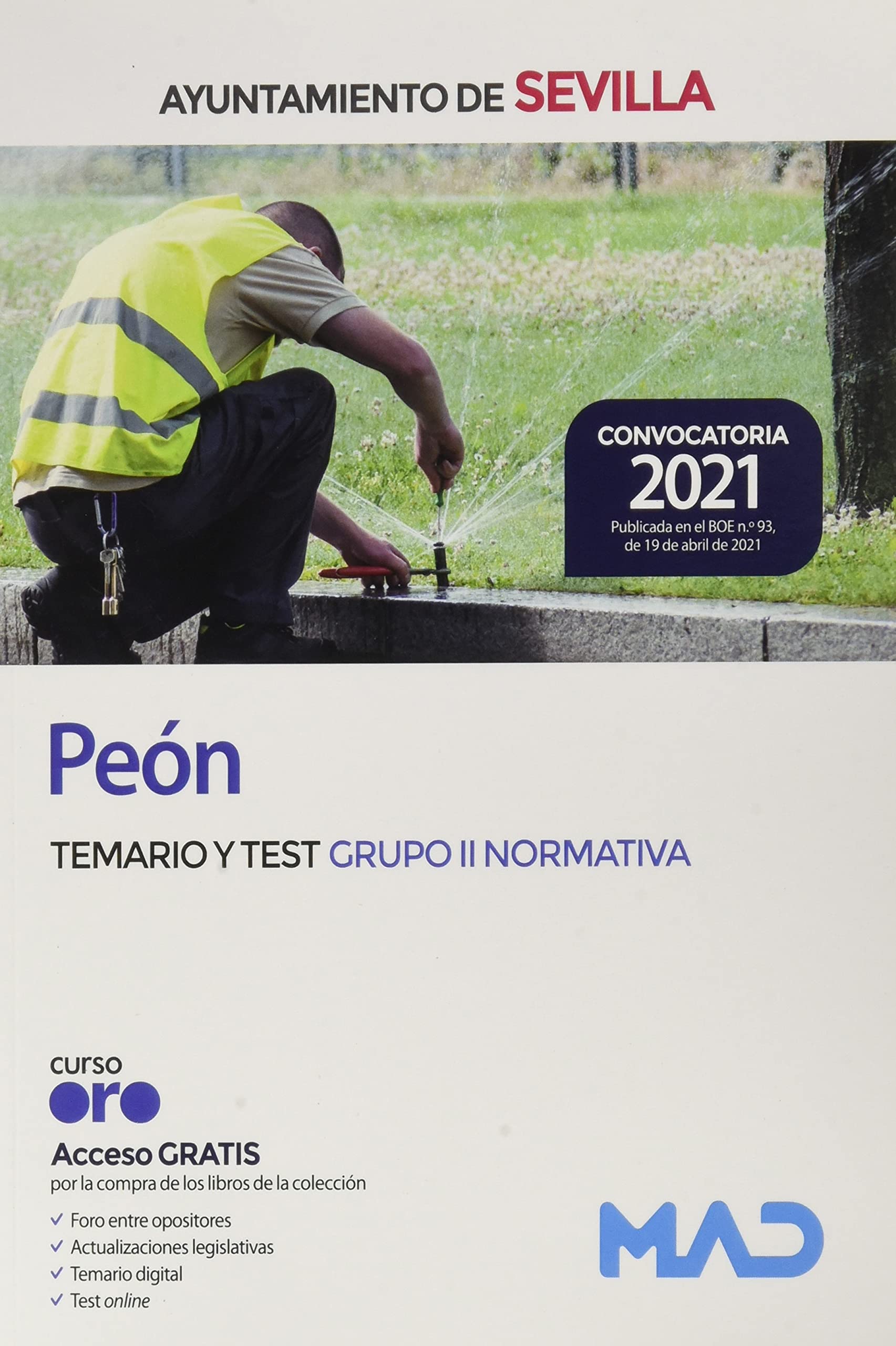 Peón del Ayuntamiento de Sevilla. Temario y test Grupo II (Normativa) book