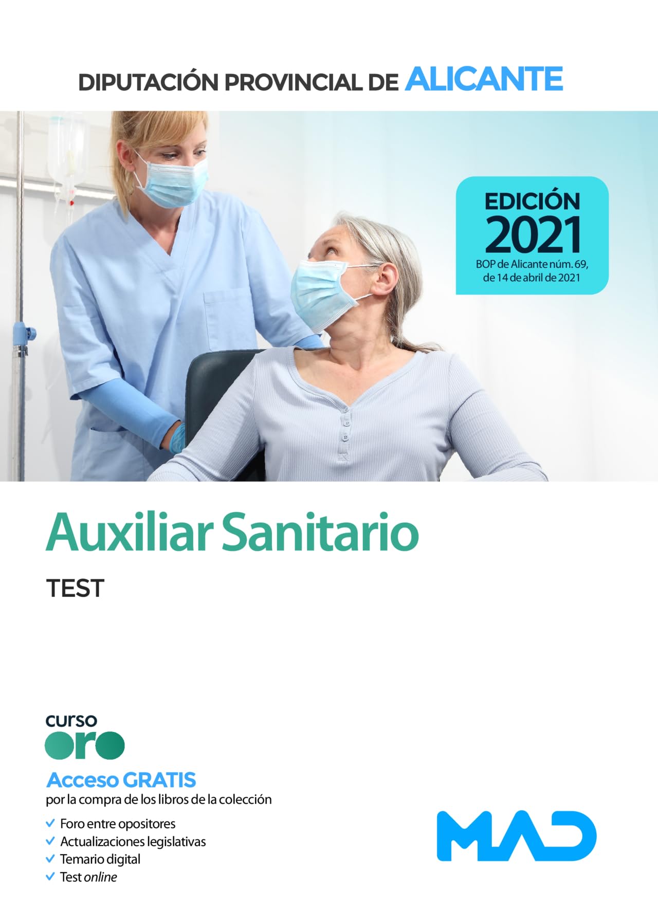 Auxiliar Sanitario de la Diputación Provincial de Alicante. Test Books